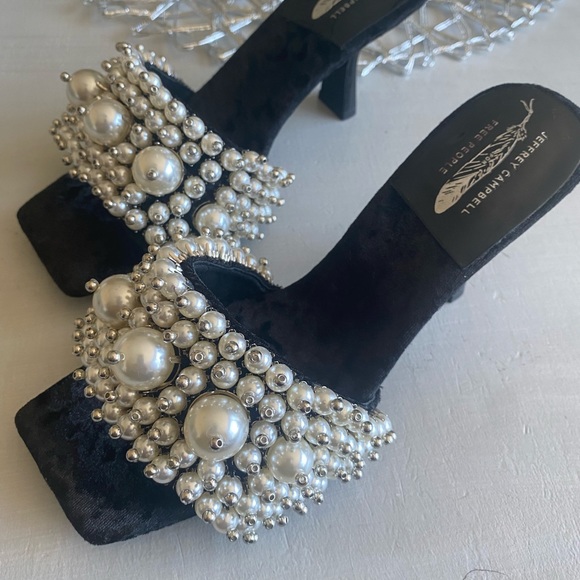 New Free People Jeffrey Campbell Portia Pearl Heels.     Size Us 6 - Picture 8 of 12